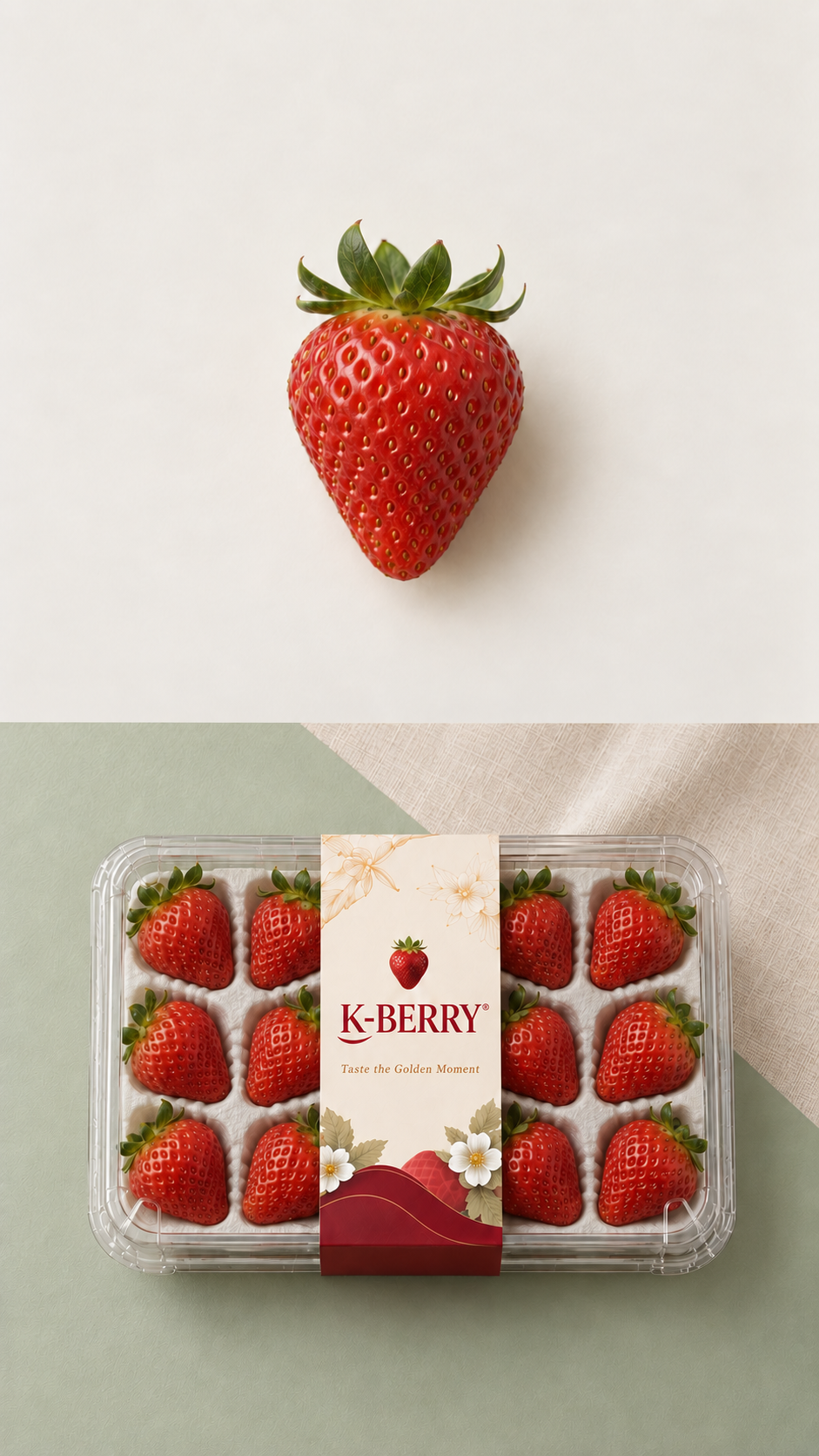 Fresh Keumsil Strawberries 1 lb – 15 Count | 4-Pack