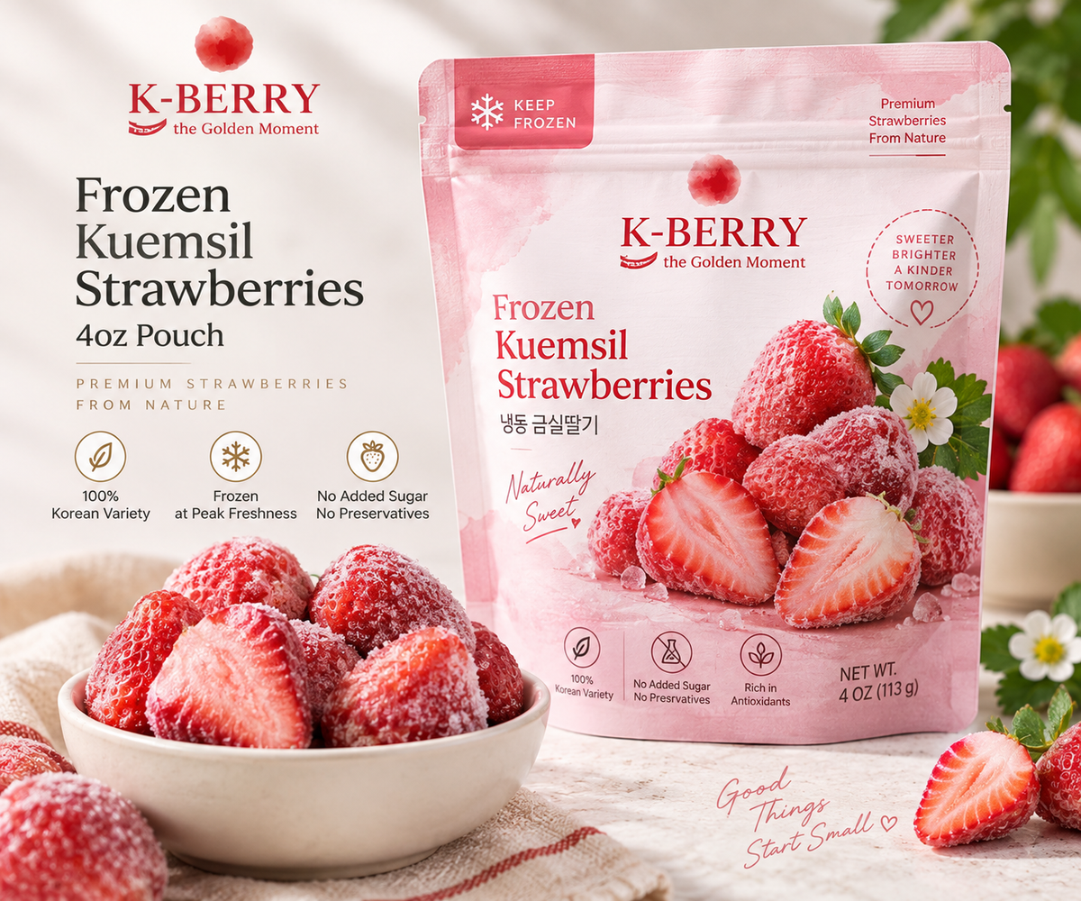 Frozen Kuemsil Strawberries 4oz Pouch